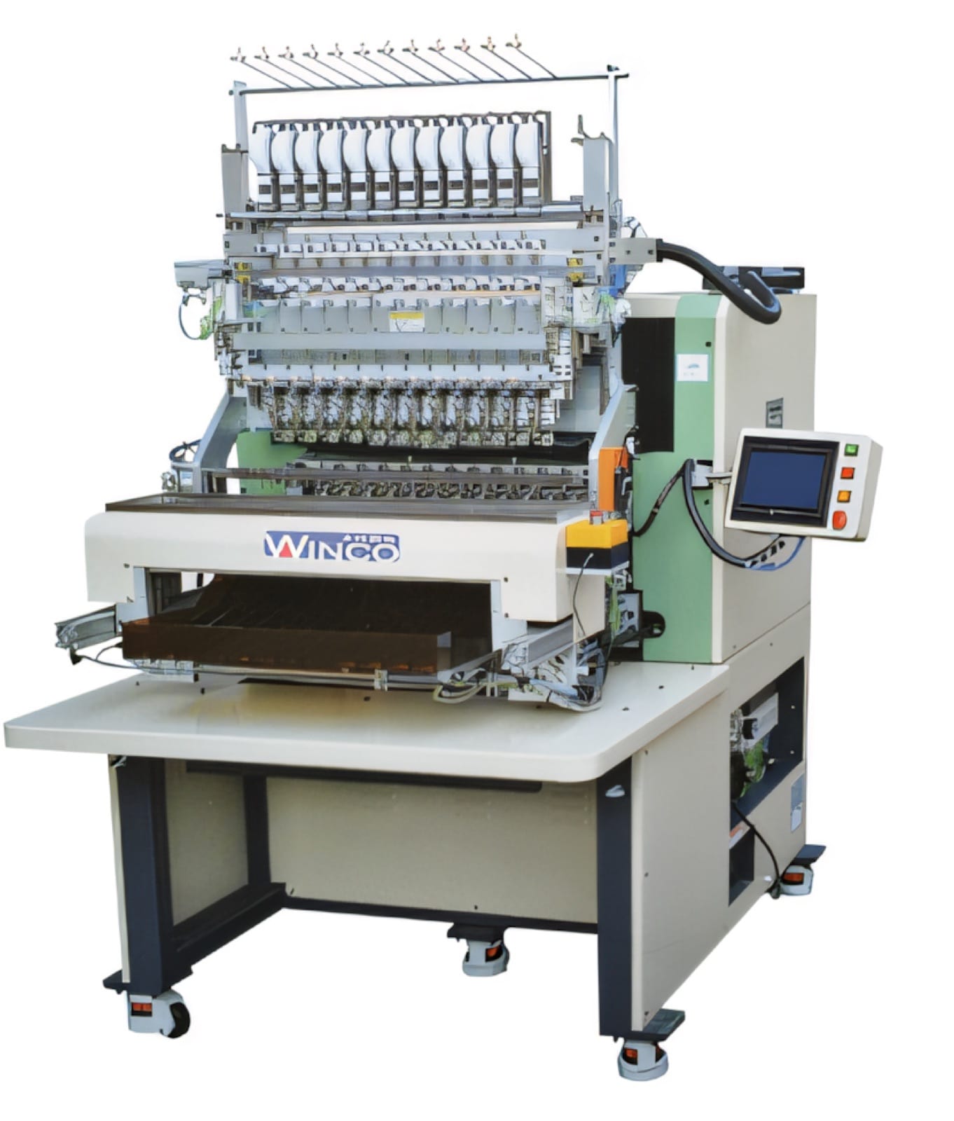 PME-8008-8012-8016-8020 8/12/16/20 Spindles Auto Axis Winding Machine